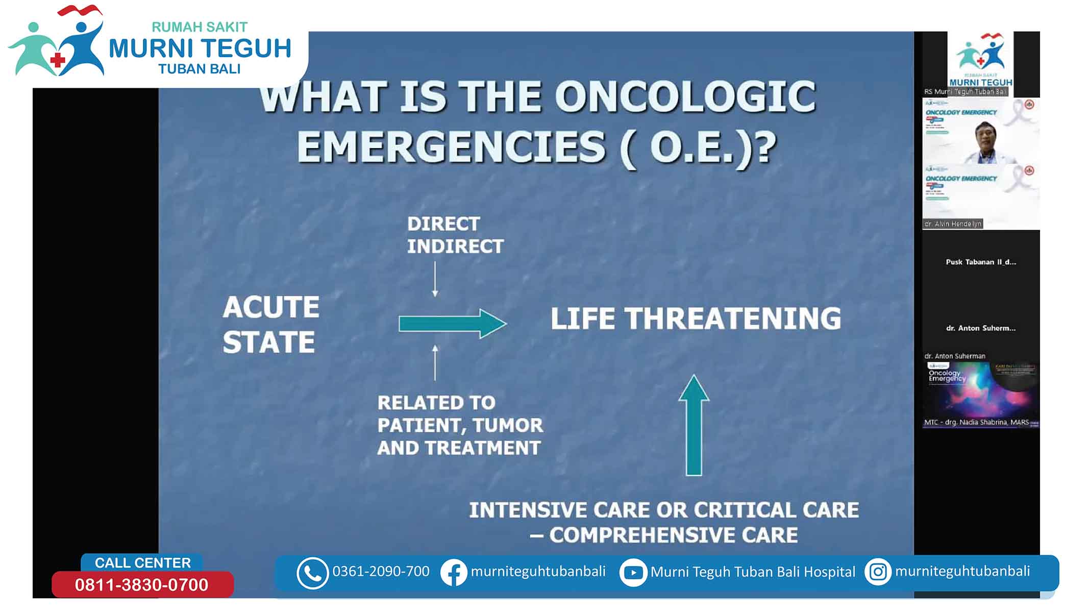 Webinar Medis : Oncology Emergency